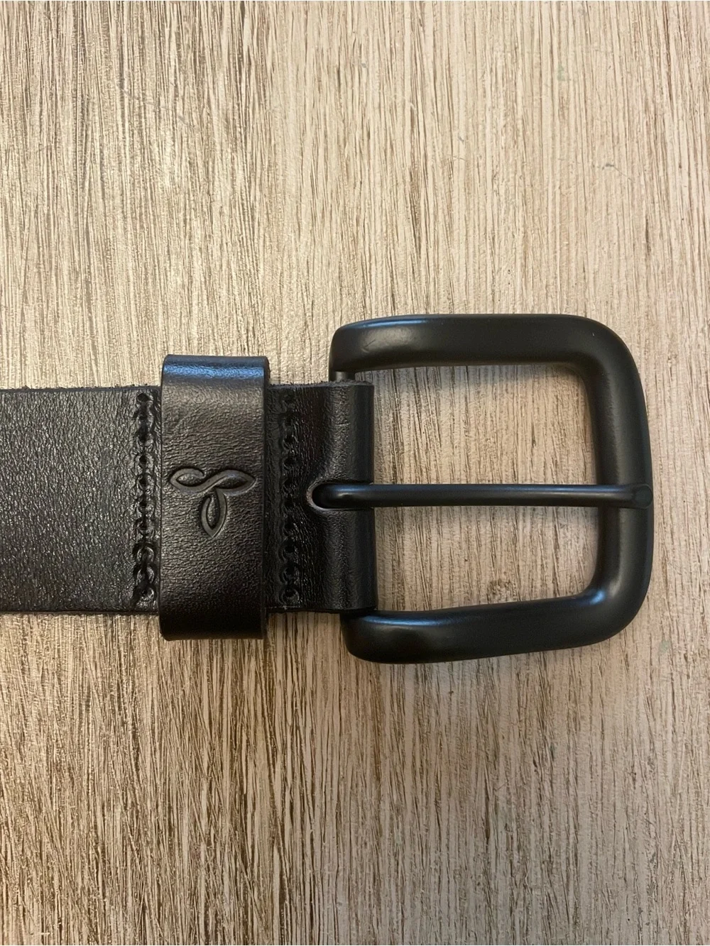 Men’s prAna Leather Belt U6MENS315 — Size 40 | Black